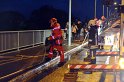 Einsatz BF Hoehenretter Koelner Seilbahn Hoehe Zoobruecke P2301